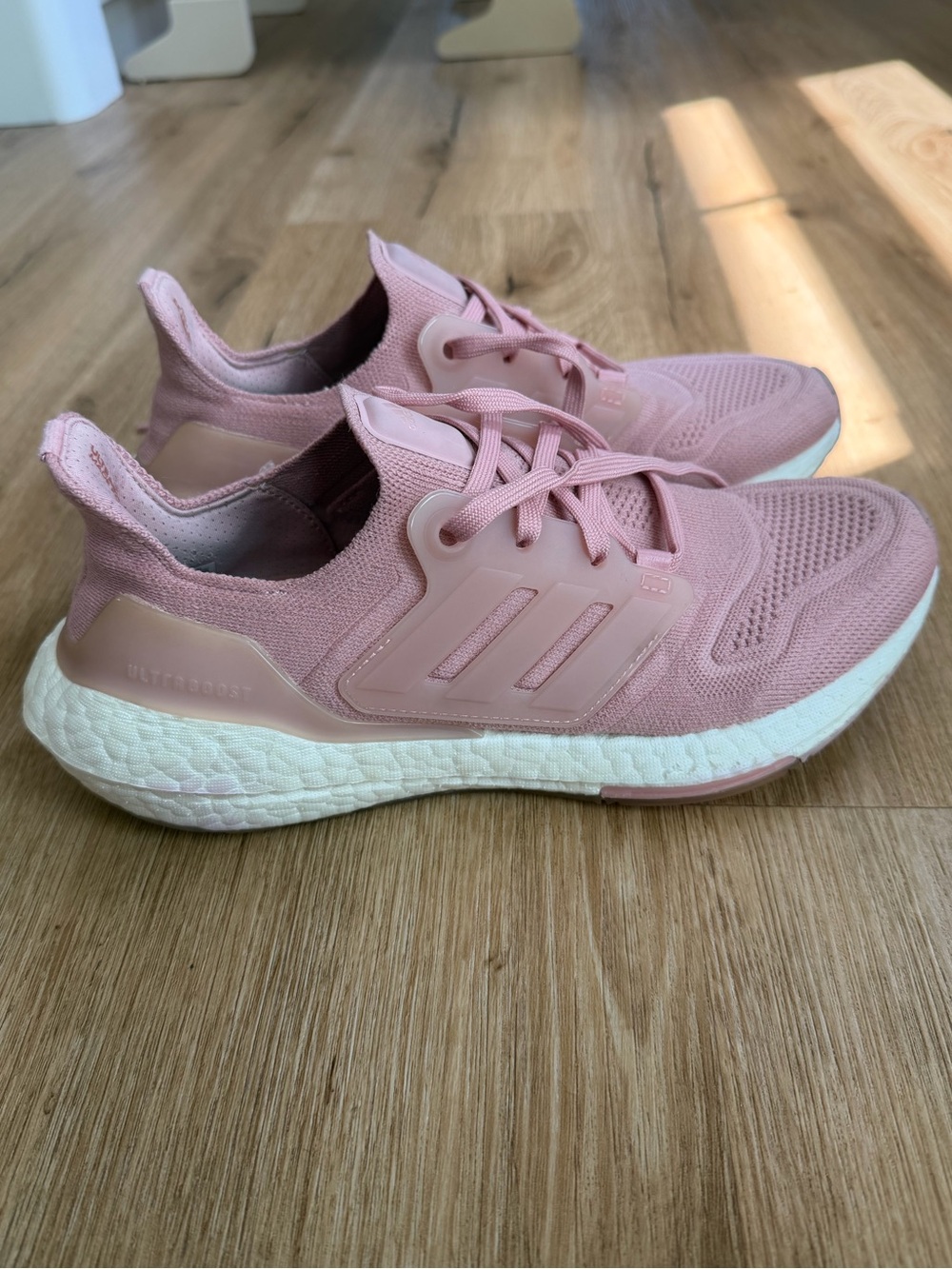 adidas ultraboost Women Pink Knit Running Shoes